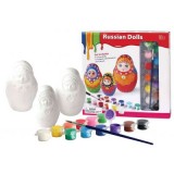 DIY Paper Clay Russian Doll Set DIY Paper Clay Russian Doll Set